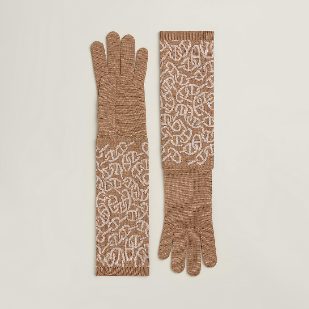 HERMES 新作 お洒落 ニット 手袋 大人カジュアル Julia Naoussa julia-naoussa-gloves--242001G